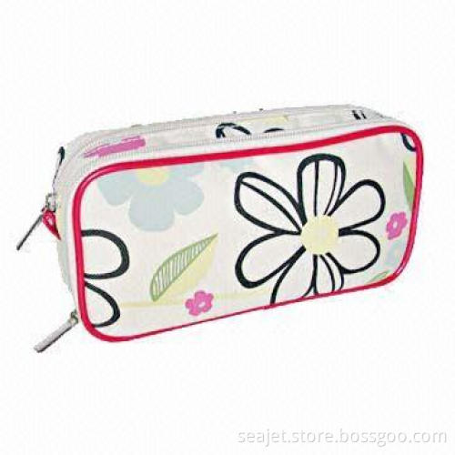 Cosmetic Bag with 190T Lining, Available in Various Patterns